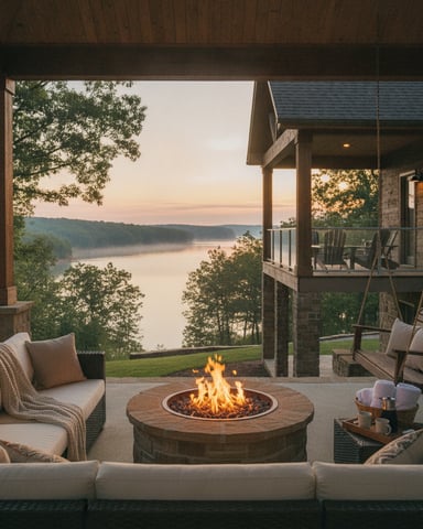 Fire pits and porches