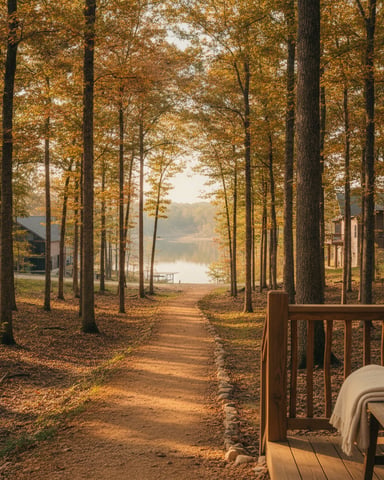 Hiking trails and nearby lakes