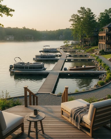 Private docks and water access